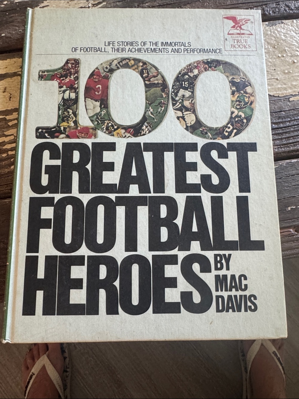 100 Greatest Football Heroes Hardcover Book - Cream